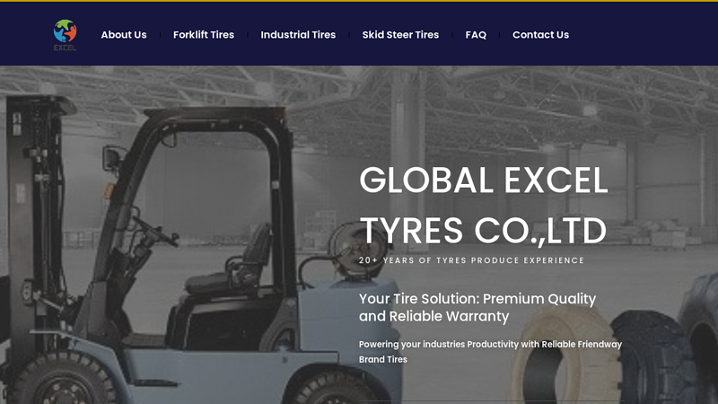 China Forklift Tires , Skid Steer Tires , Industrial Tires Factory