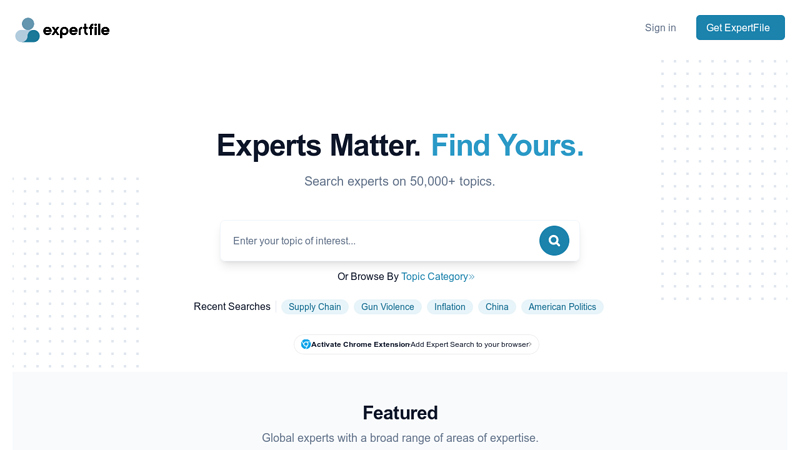 ExpertFile | Search for Industry & Academic Experts