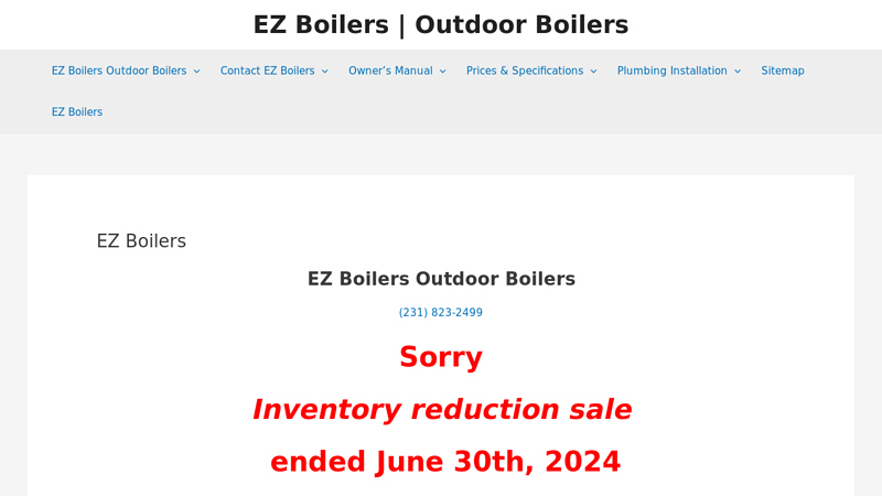 EZ Boilers - EZ Boilers | Outdoor Boilers