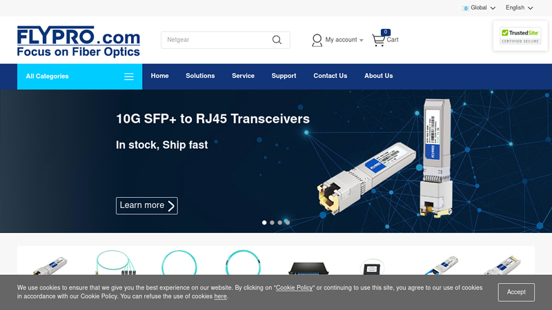 FLYPRO Fiber Optic Network Store | Enterprise & ISP Network Solutions Provider