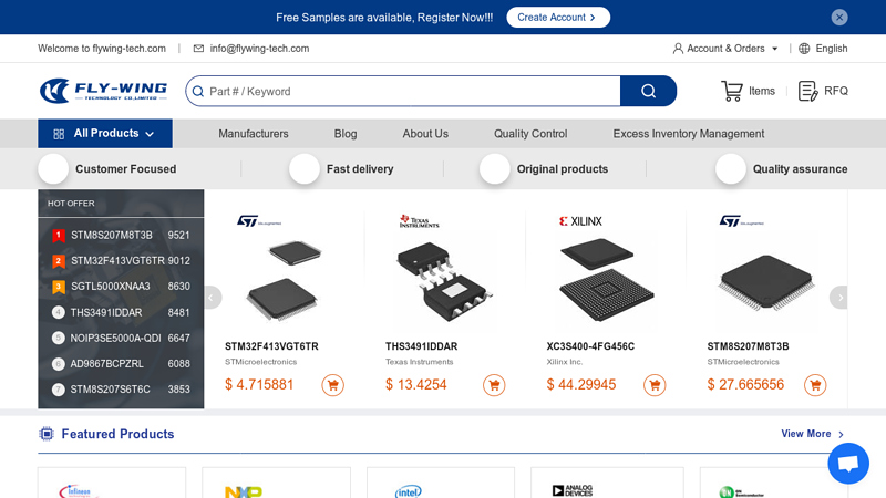 Electronic Components Source @Fly-Wing