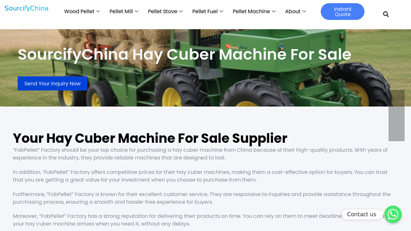 Image of Product hay cuber machine for sale Manufacturer in China.Your Reliable ...