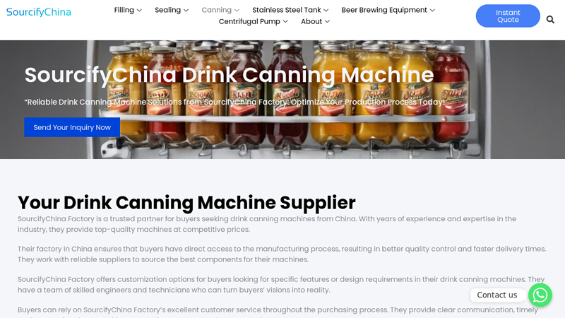 Image of Product drink canning machine Manufacturer in China.Your Reliable ...