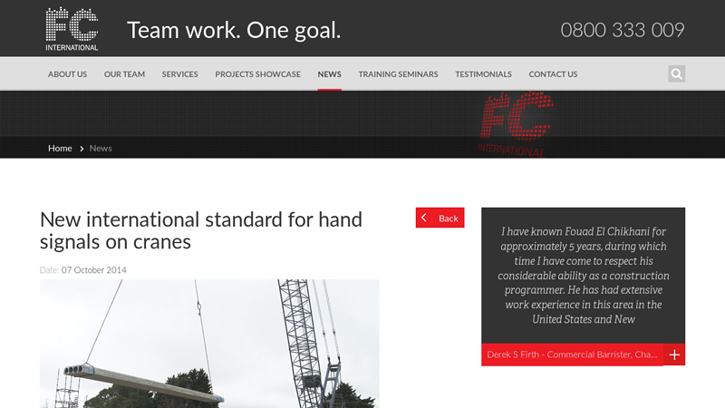 Image of New international standard for hand signals on cranes