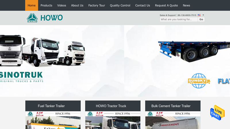 Quality Fuel Tanker Trailer & HOWO Tractor Truck factory from China