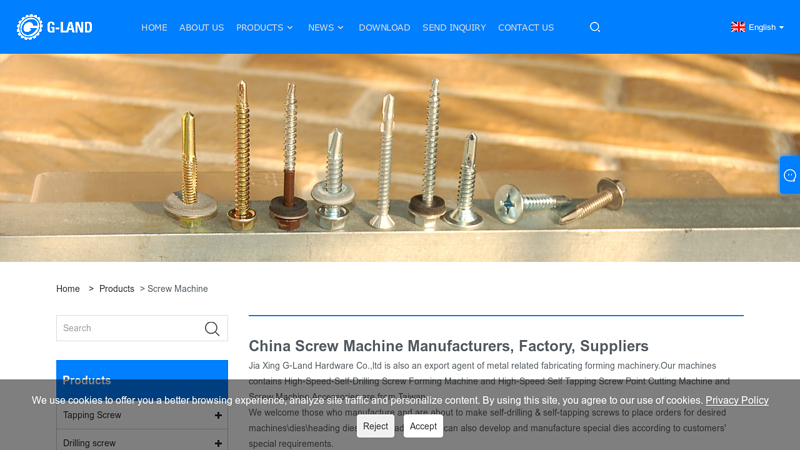 Image of China Screw Machine Suppliers, Manufacturers and Factory