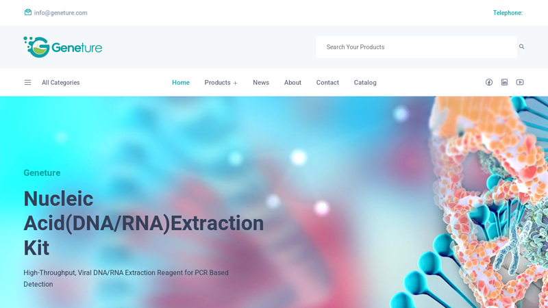 Effective DNA & RNA nucleic acid extraction reagent, lab consumables, automatic nucleic acid extractions | Geneture