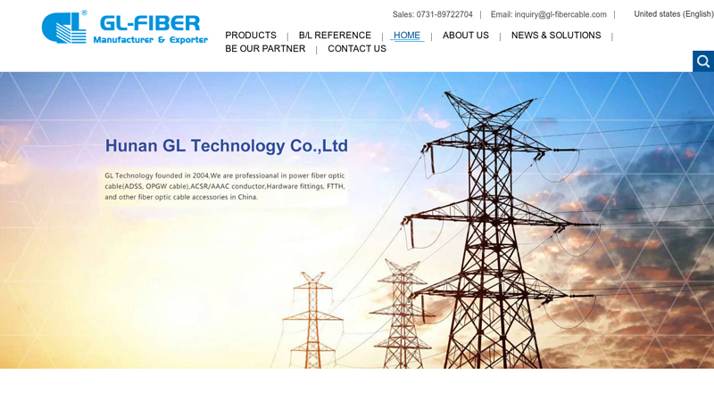 ADSS/OPGW & Fittings, ftth cables, duct/buried/aerial cables -GL TECHNOLOGY