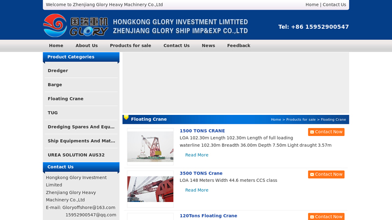 Image of China Floating Crane Manufacturers, Suppliers, Shipyard, Maker, Broker ...