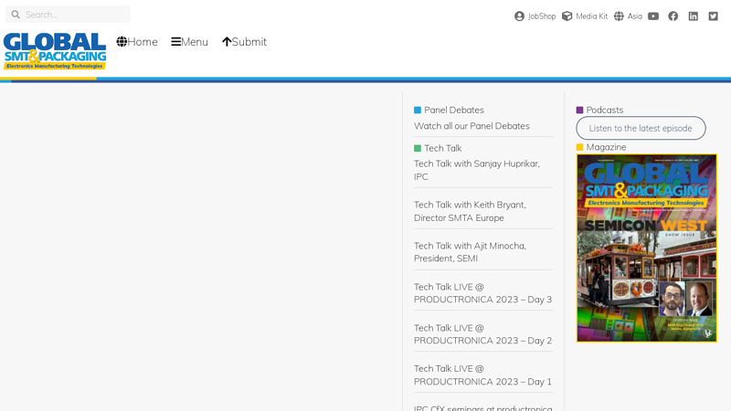 Global SMT & Packaging magazine for electronics manufacturing