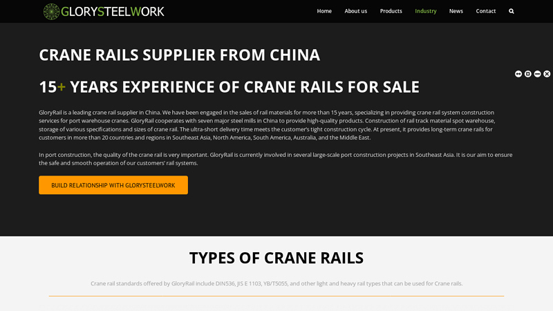 Image of Crane rails for sale | Crane rail supplier from China