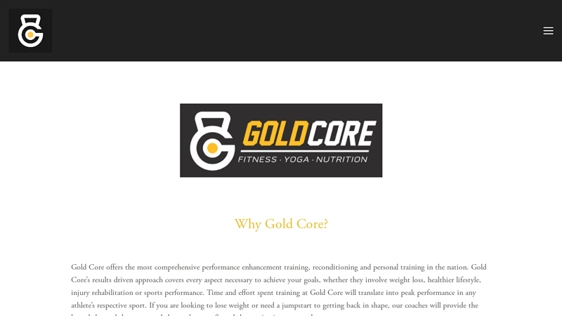 Gold Core, Adult Fitness, Youth Fitness, Strength & Conditioning for adults and youth athletes.