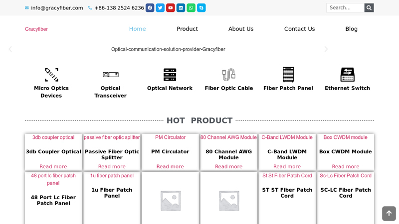 Optical Communication Solution Provider | GracyFiber