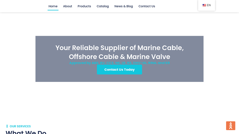 Reliable Supplier of Marine Cable, Offshore Cable & Marine Valves