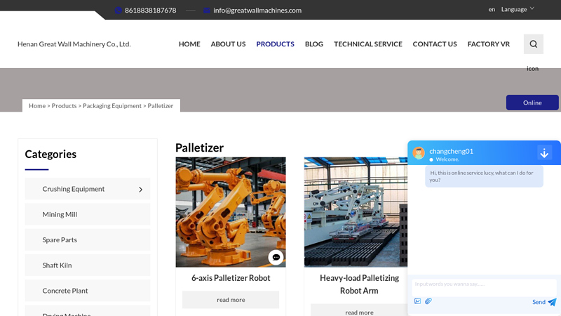 Image of China Palletizer Manufacturers Suppliers Factory