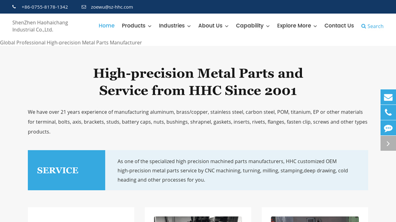 Image of China High Precision Machining Factory Manufacturer Supplier Company | HHC