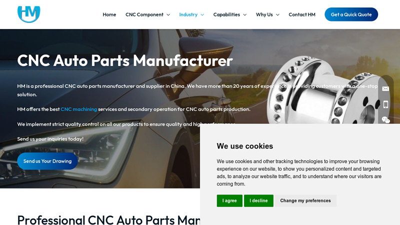 Image of Custom CNC Auto Parts Manufacturer in China