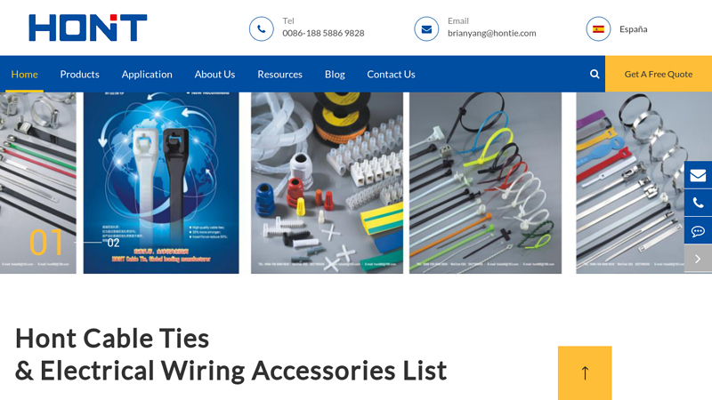 Hont Cable Ties & Wire Accessories Wholesale Manufacturer/Supplier China