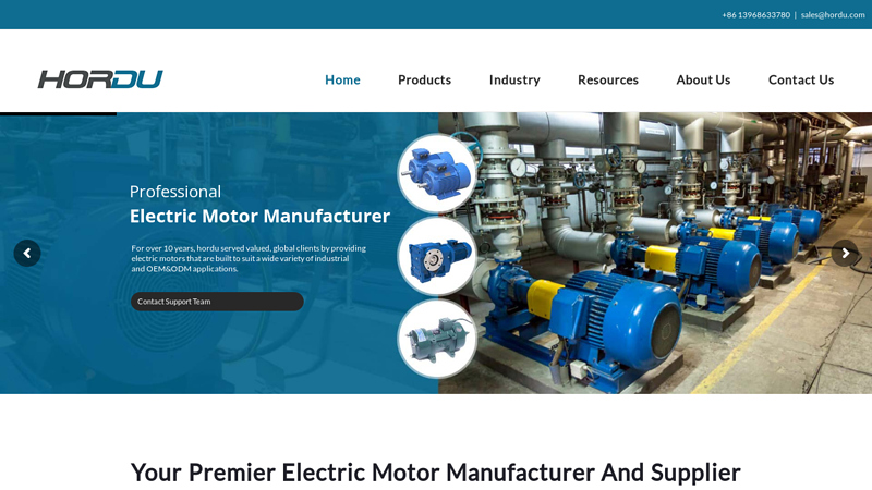 Best Electric Motor Manufacturer And Supplier In China - Hordu