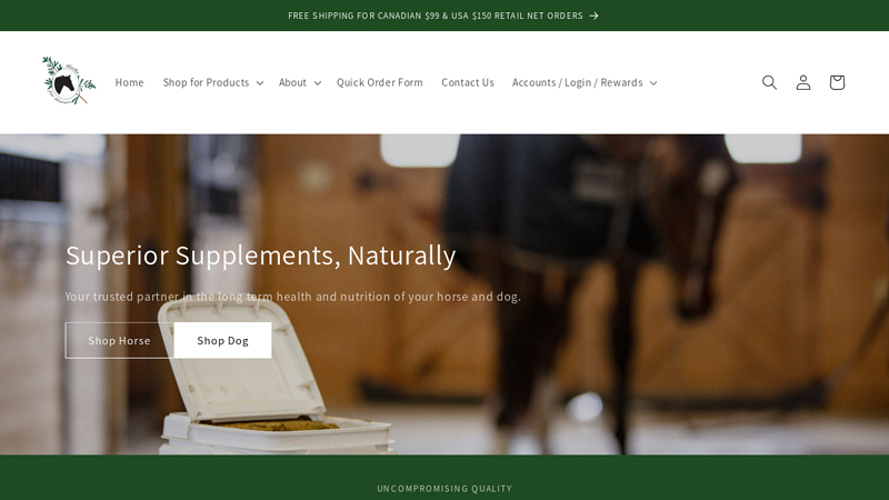 Herbs for Horses - Natural Herbal Supplements for Horses and Dogs