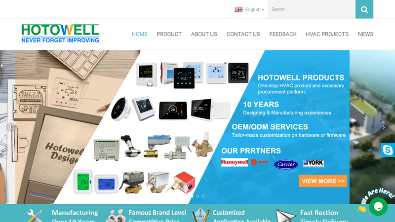 Hotowell International Co., Limited,Thermostat, Zone Valve, Flow Switch Chinese OEM/ODM Manufacturer