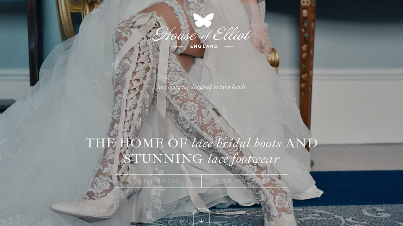 Lace Wedding Boots and Bridal Shoes - House of Elliot