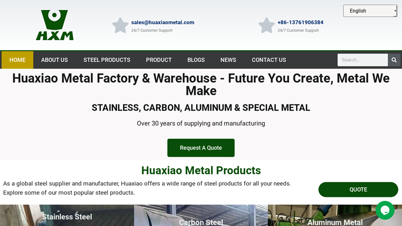 Huaxiao Metal Stainless/Aluminum/Carbon Steel - Huaxiao