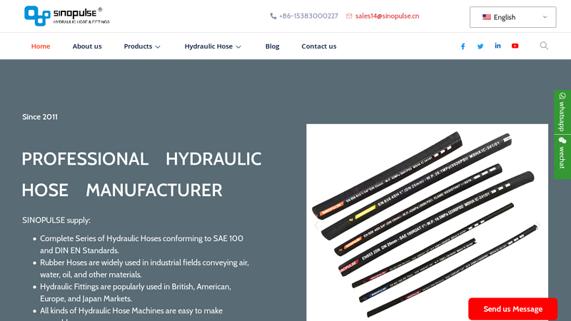 China Hydraulic Hose Manufacturer, Indrustrial Rubber Hose Suppiler