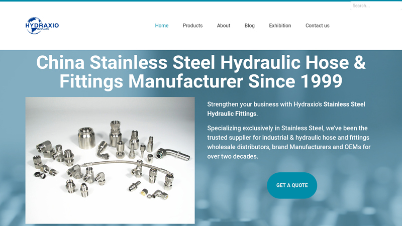 Home - Hydraxio: China SS Hydraulic Fittings Manufacturer & Supplier