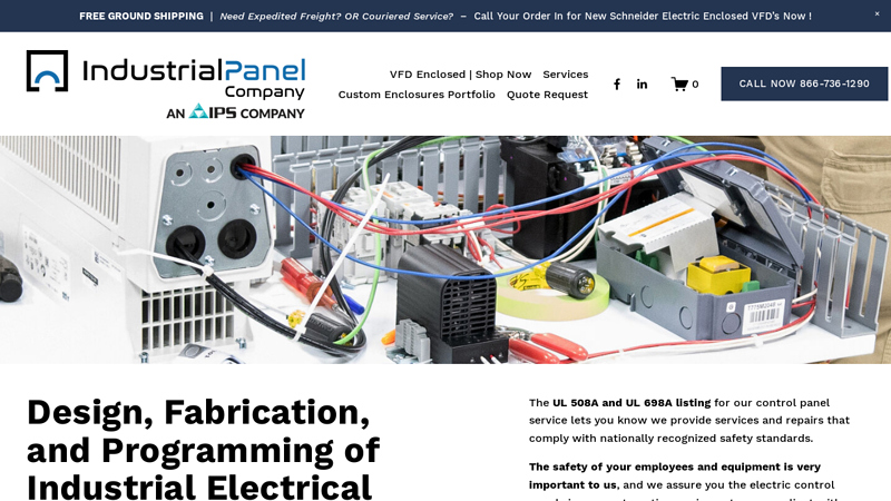 Custom Industrial Control Panels | UL 508A Electrical Panel Builder | Burlington, NC