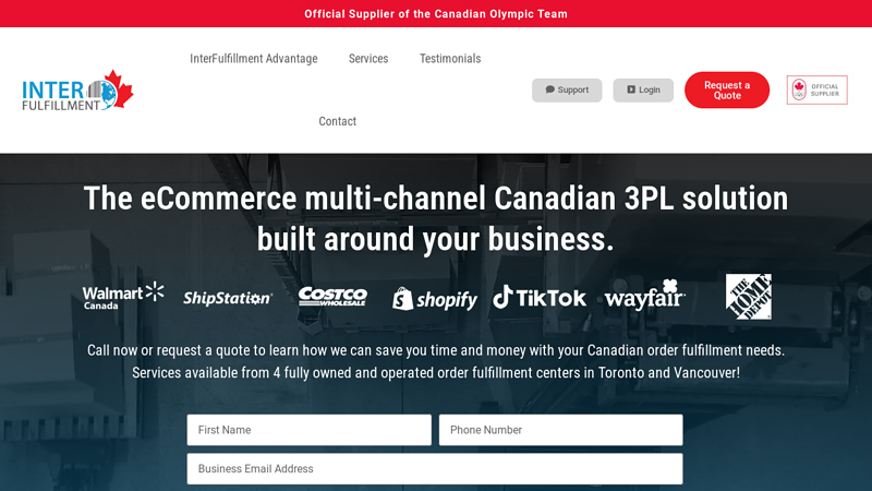 Canadian Order Fulfillment - Toronto, Vancouver 3PL Shipping Service