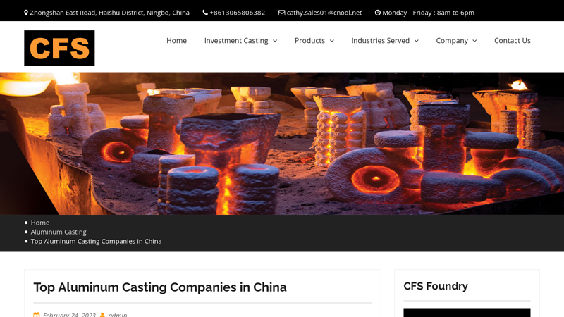 Image of Top Aluminum Casting Companies in China