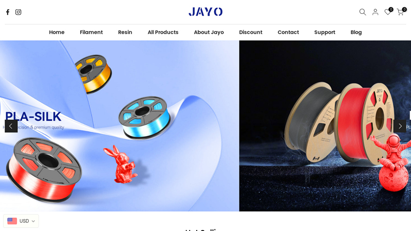 Jayo Official Store High-quality 3D Printer Filaments and Resins  jayo3d