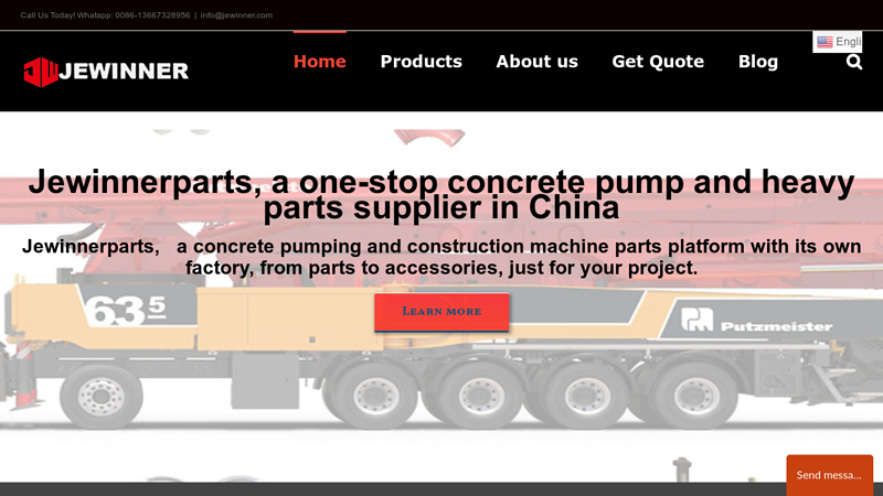 www.jewinnerparts.com C Concrete Pump Parts Suppliers and Manufacturers in China-Jewinner