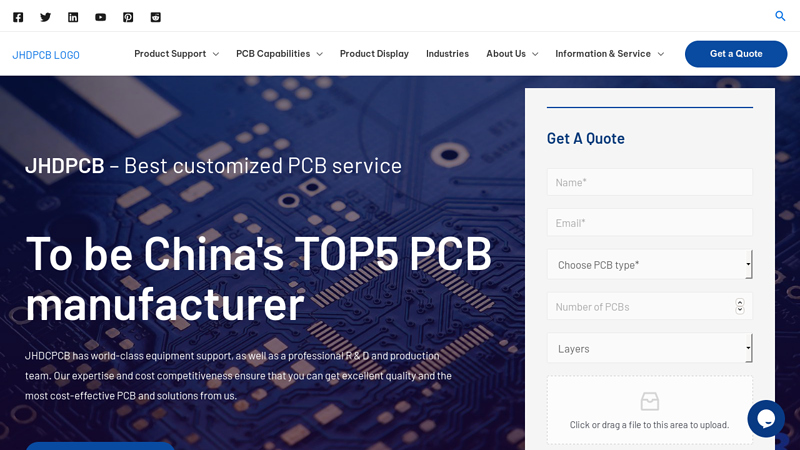 JHDPCB: PCB Manufacturing And PCBA Factory - Fast Delivery, Free Proofing