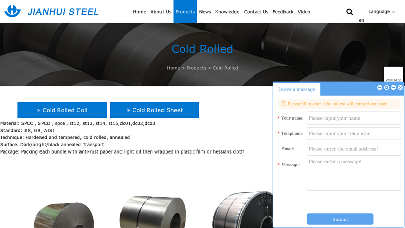 Image of Cold Rolled Manufacturers, Suppliers, Factory