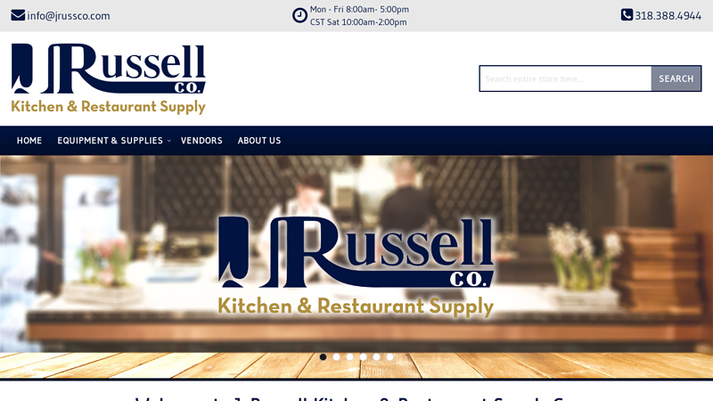 J Russell Company | Louisiana Restaurant Equipment & Supplies