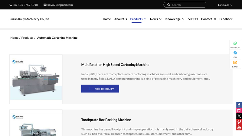 Image of China Automatic Cartoning Machine Manufacturers and Suppliers ...