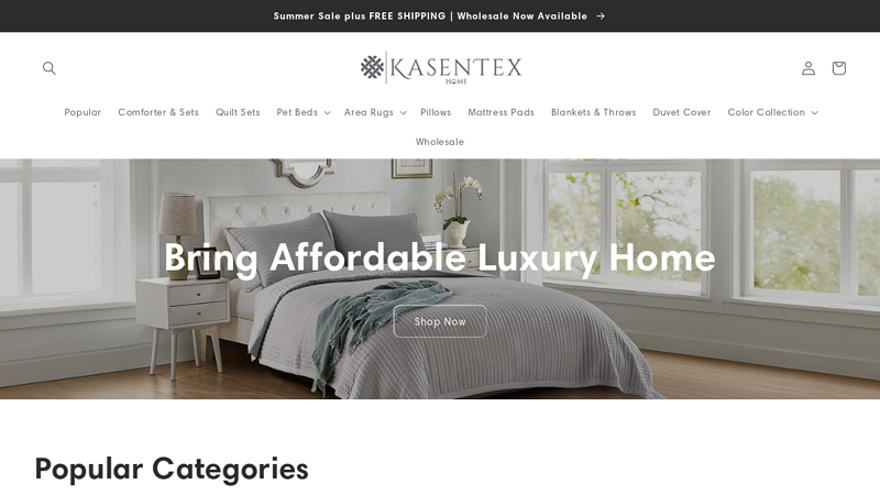 Luxury Bedding, Comforters, Quilts, Duvet Covers & Pillows - Kasentex