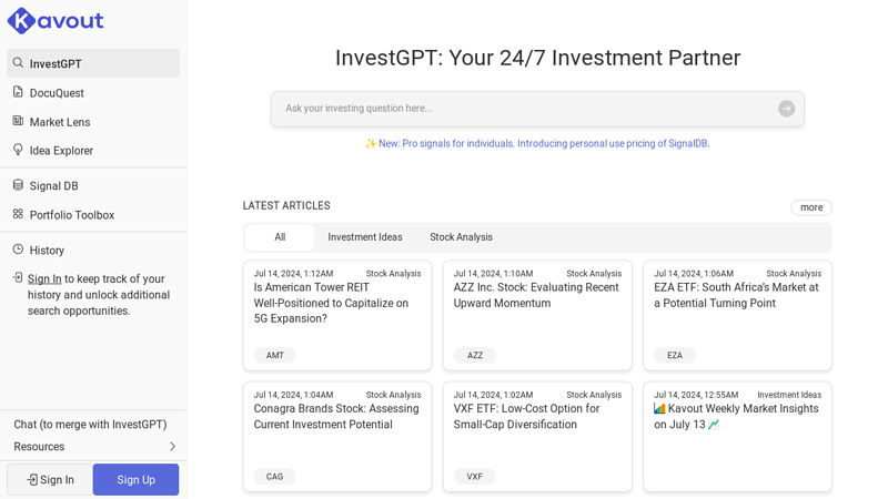 Empowering Your Investment Strategy with Kavout: AI-driven Insights for Smarter Financial Decisions