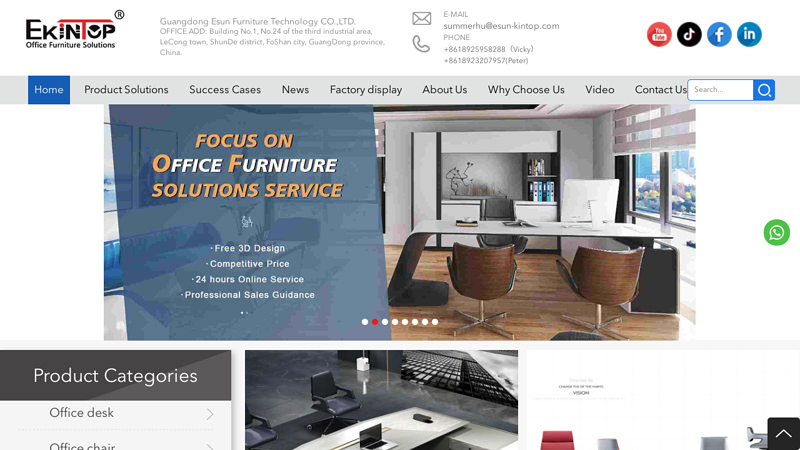 Best office furniture manufacturers, Office furniture solutions - Ekintop