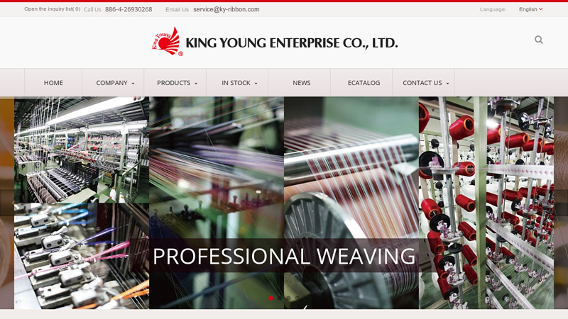 KING YOUNG - A professional manufacturer of all kinds of ribbon since 1988.