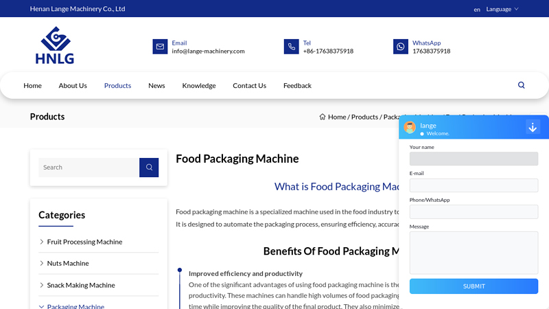 Image of China Food Packaging Machine Manufacturers Suppliers