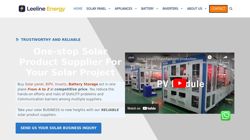 Leeline Energy : One Stop Solar Product Supplier In China