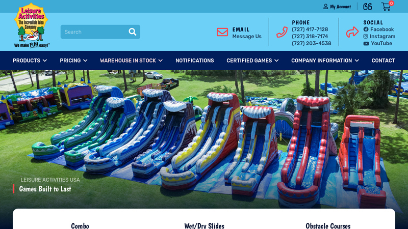 Leisure Activities USA, Inflatable Games Built To Last