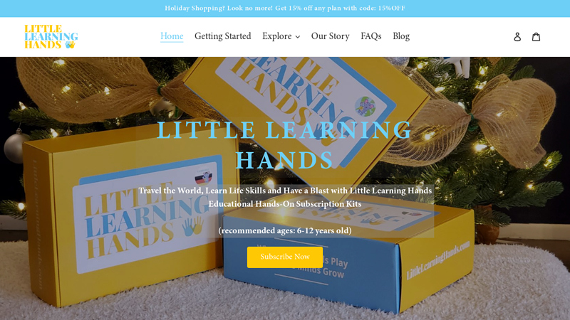 Little Learning Hands World Explorers - Subscription Box for Kids 6-12