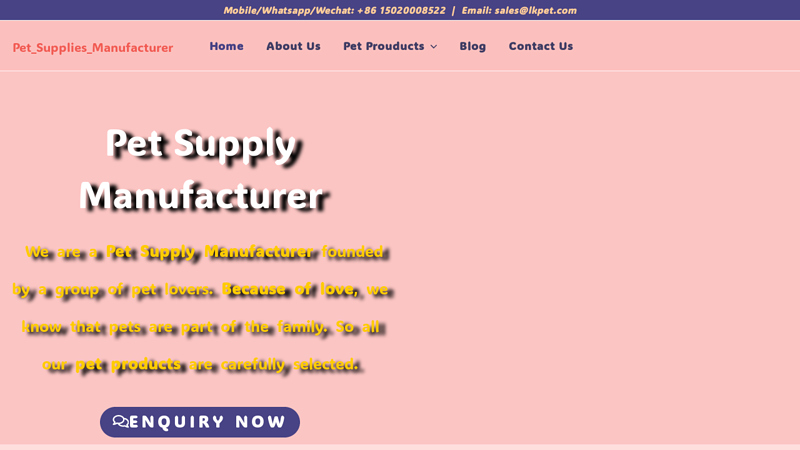 Pet Supply Manufacturer | Wholesale Pet Supplies | LKPET