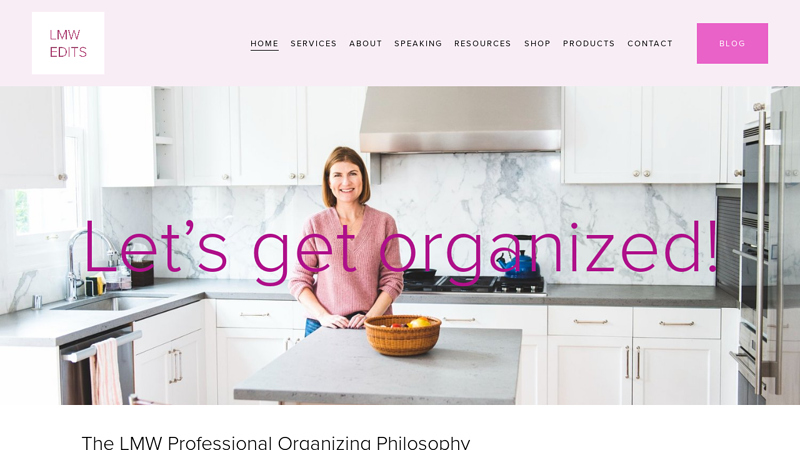 LMW Edits Professional Organizing