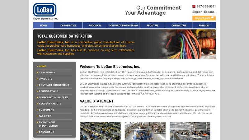 LoDan Electronics, Inc | Custom Cable Assemblies | Wire Harness Assembly | Chicago