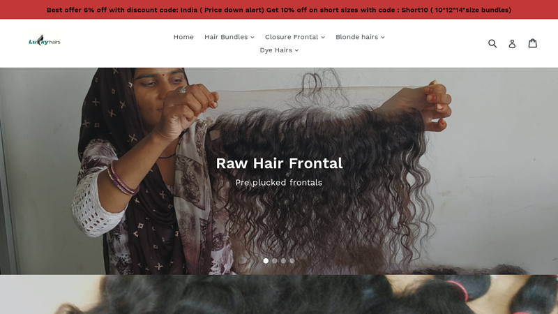 Raw Indian hair  Luckyhairs